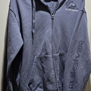 Quiksilver Blue Zip-Up Hoodie
